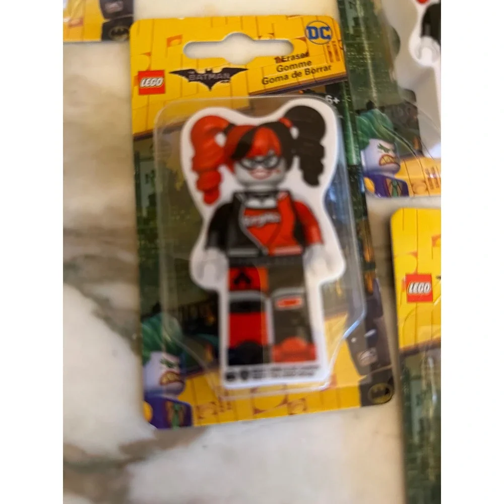 LEGO Eraser Multicolor Batman Movie Robin Harley Quinn 10 Pack 51936 New